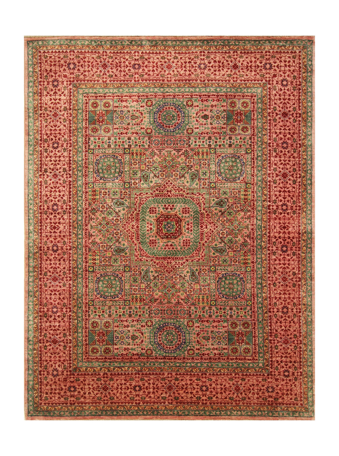 5x7 Light Brown Mamluk Hand knotted Turkish Rug - Yildiz Rugs