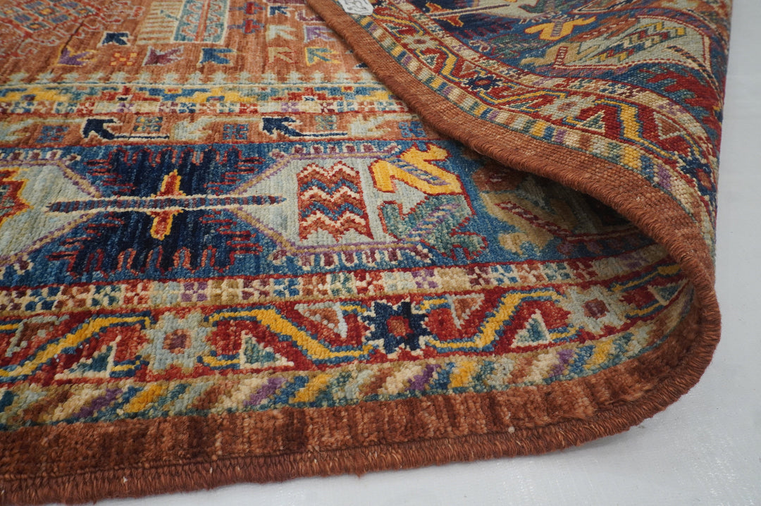 5x7 Brown Baluch Samarkand Afghan Hand knotted Tribal Rug - Yildiz Rugs