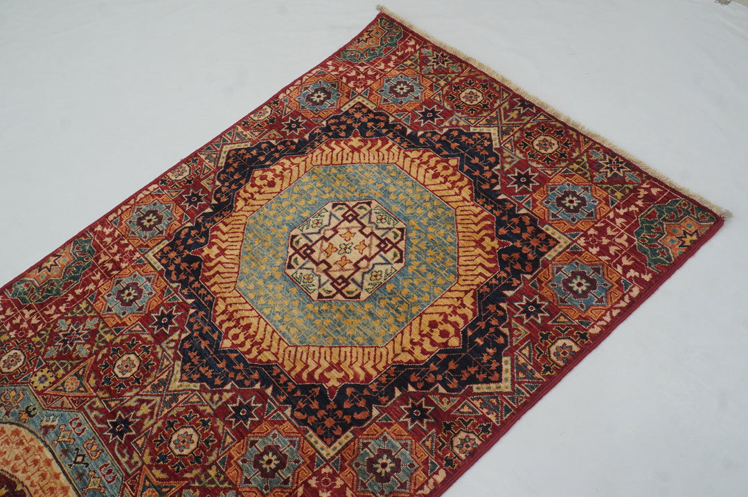 17 Ft Red Mamluk Turkish Hand knotted Runner rug - Yildiz Rugs