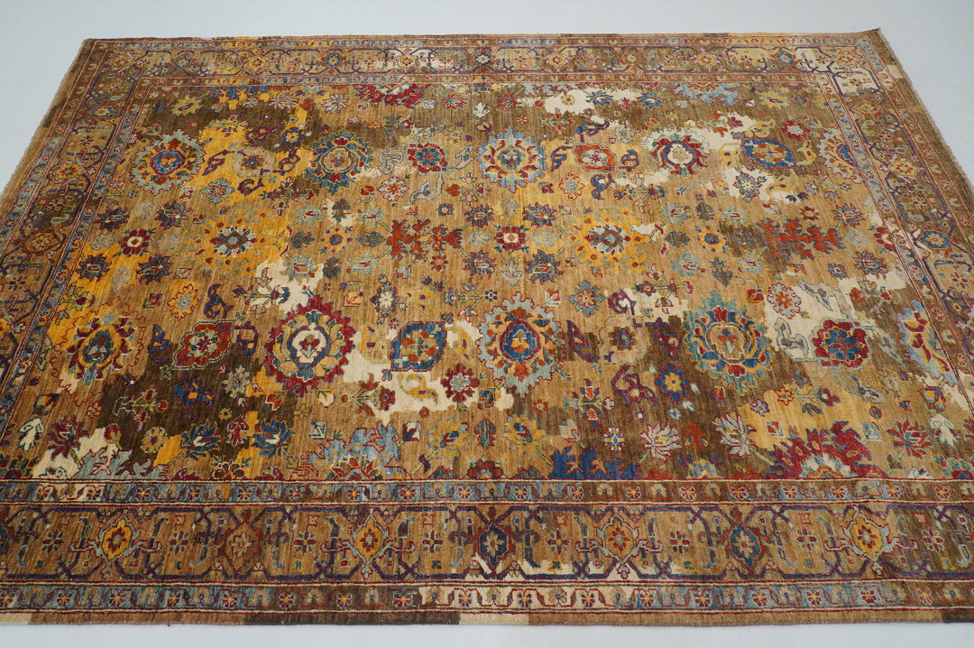 6x9 Modern Bidjar Brown Afghan Hand knotted Rug - Yildiz Rugs