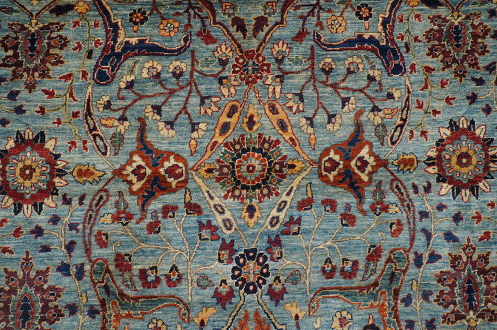 9x12 Blue Bidjar Persian Style hand knotted Wool Oriental Rug - Yildiz Rugs