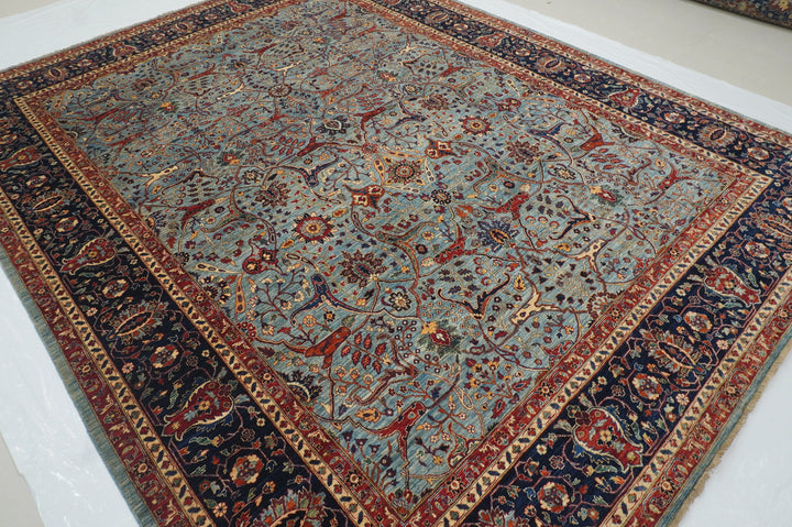 9x12 Blue Bidjar Persian Style hand knotted Wool Oriental Rug - Yildiz Rugs