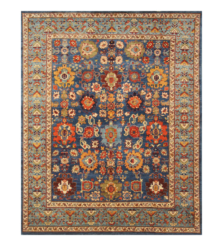 8x10 Navy Blue Bidjar Afghan Hand knotted Oriental Rug - Yildiz Rugs