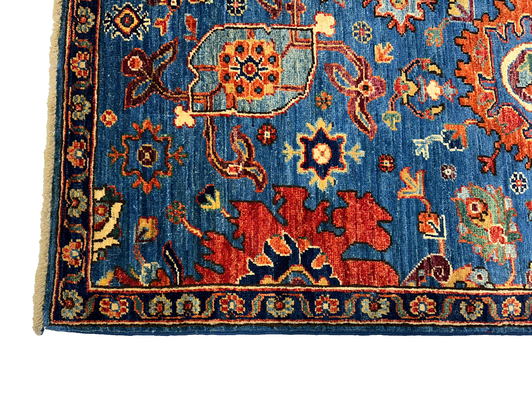 14 Ft Bidjar Dark Blue Afghan hand knotted Oriental Runner Rug - Yildiz Rugs