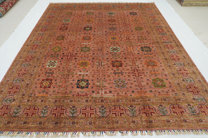 8x10 Brown Baluch Afghan Tribal Hand knotted Oriental Rug - Yildiz Rugs