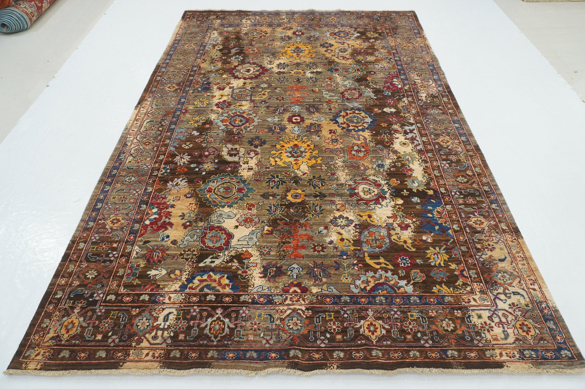 6x9 Dark Gray Modern Bidjar Afghan Hand knotted Oriental Rug - Yildiz Rugs