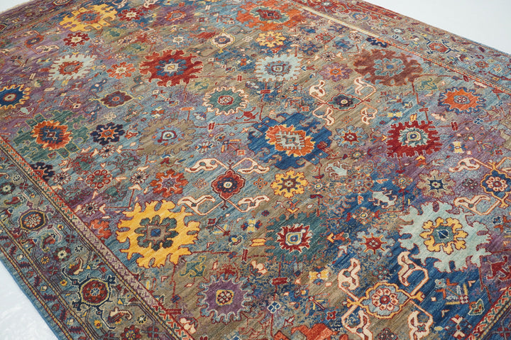 7x10 Gray Modern Bidjar Afghan Hand knotted Wool Oriental Rug - Yildiz Rugs